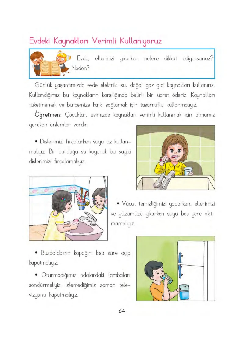 3. Sınıf Hayat Bilgisi Ders Kitabı Cevapları Evren Yayınları Sayfa 64
