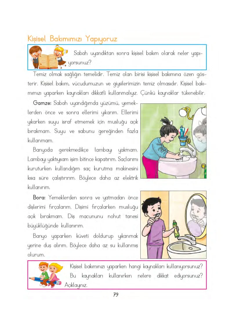 3. Sınıf Hayat Bilgisi Ders Kitabı Cevapları Evren Yayınları Sayfa 79