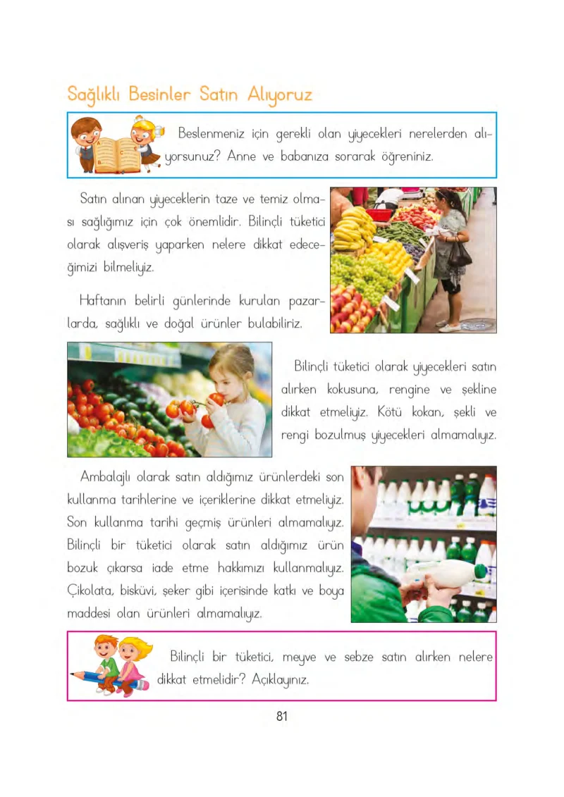 3. Sınıf Hayat Bilgisi Ders Kitabı Cevapları Evren Yayınları Sayfa 81
