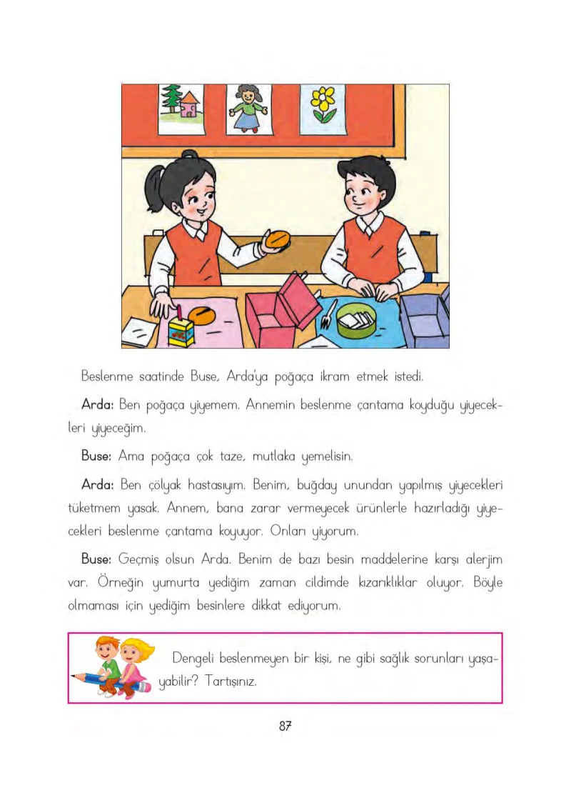 3. Sınıf Hayat Bilgisi Ders Kitabı Cevapları Evren Yayınları Sayfa 87
