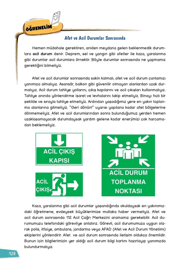 3. Sınıf Hayat Bilgisi Ders Kitabı Cevapları Meb Yayınları 1 Sayfa 128