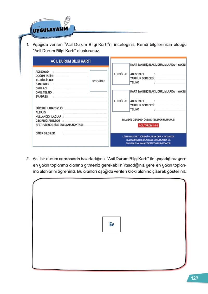 3. Sınıf Hayat Bilgisi Ders Kitabı Cevapları Meb Yayınları 1 Sayfa 129