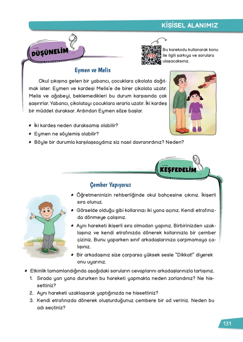 3. Sınıf Hayat Bilgisi Ders Kitabı Cevapları Meb Yayınları 1 Sayfa 131