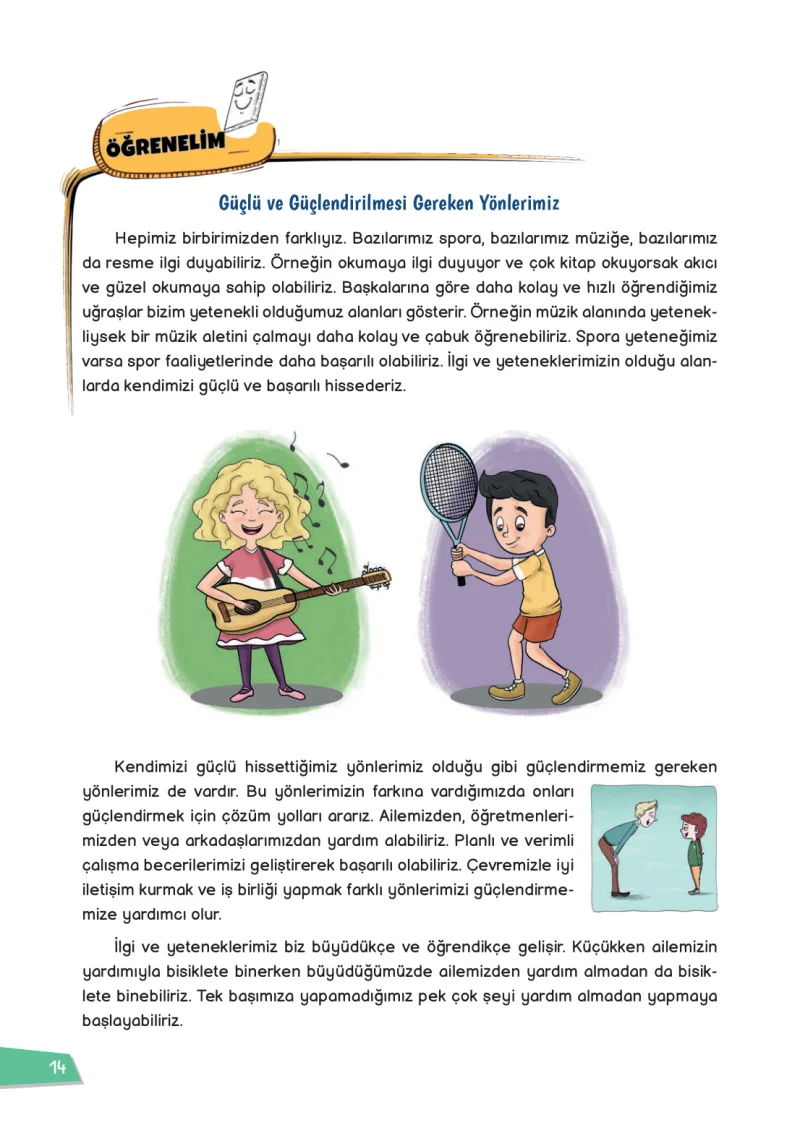 3. Sınıf Hayat Bilgisi Ders Kitabı Cevapları Meb Yayınları 1 Sayfa 14