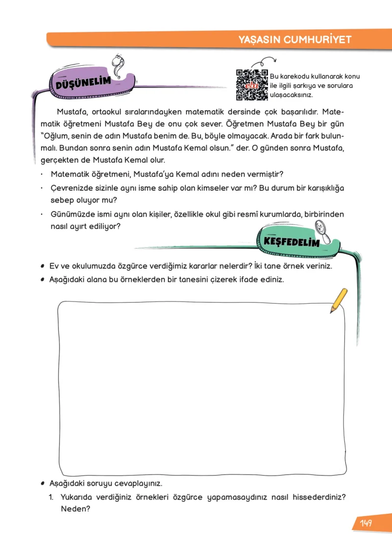 3. Sınıf Hayat Bilgisi Ders Kitabı Cevapları Meb Yayınları 1 Sayfa 149