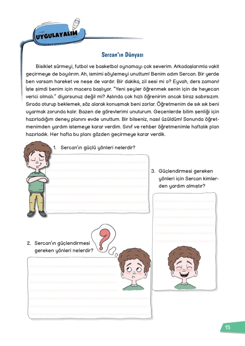 3. Sınıf Hayat Bilgisi Ders Kitabı Cevapları Meb Yayınları 1 Sayfa 15