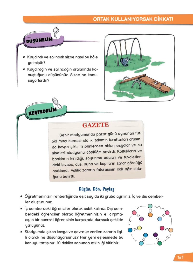 3. Sınıf Hayat Bilgisi Ders Kitabı Cevapları Meb Yayınları 1 Sayfa 161