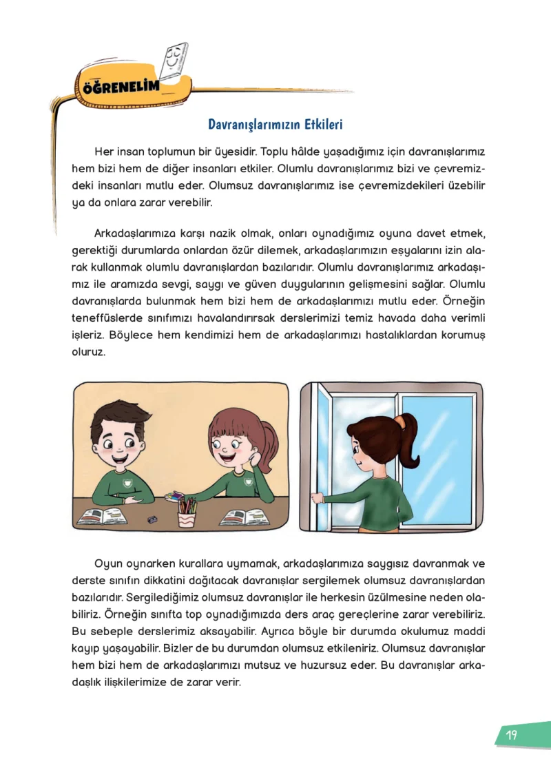 3. Sınıf Hayat Bilgisi Ders Kitabı Cevapları Meb Yayınları 1 Sayfa 19