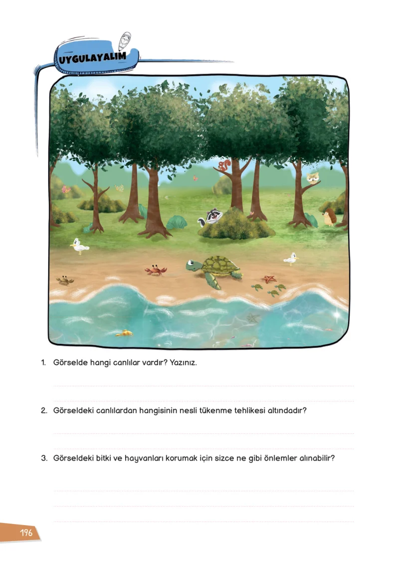 3. Sınıf Hayat Bilgisi Ders Kitabı Cevapları Meb Yayınları 1 Sayfa 196
