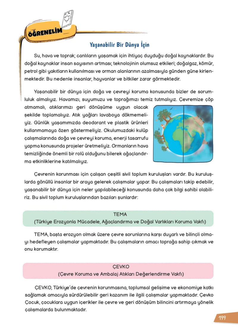 3. Sınıf Hayat Bilgisi Ders Kitabı Cevapları Meb Yayınları 1 Sayfa 199
