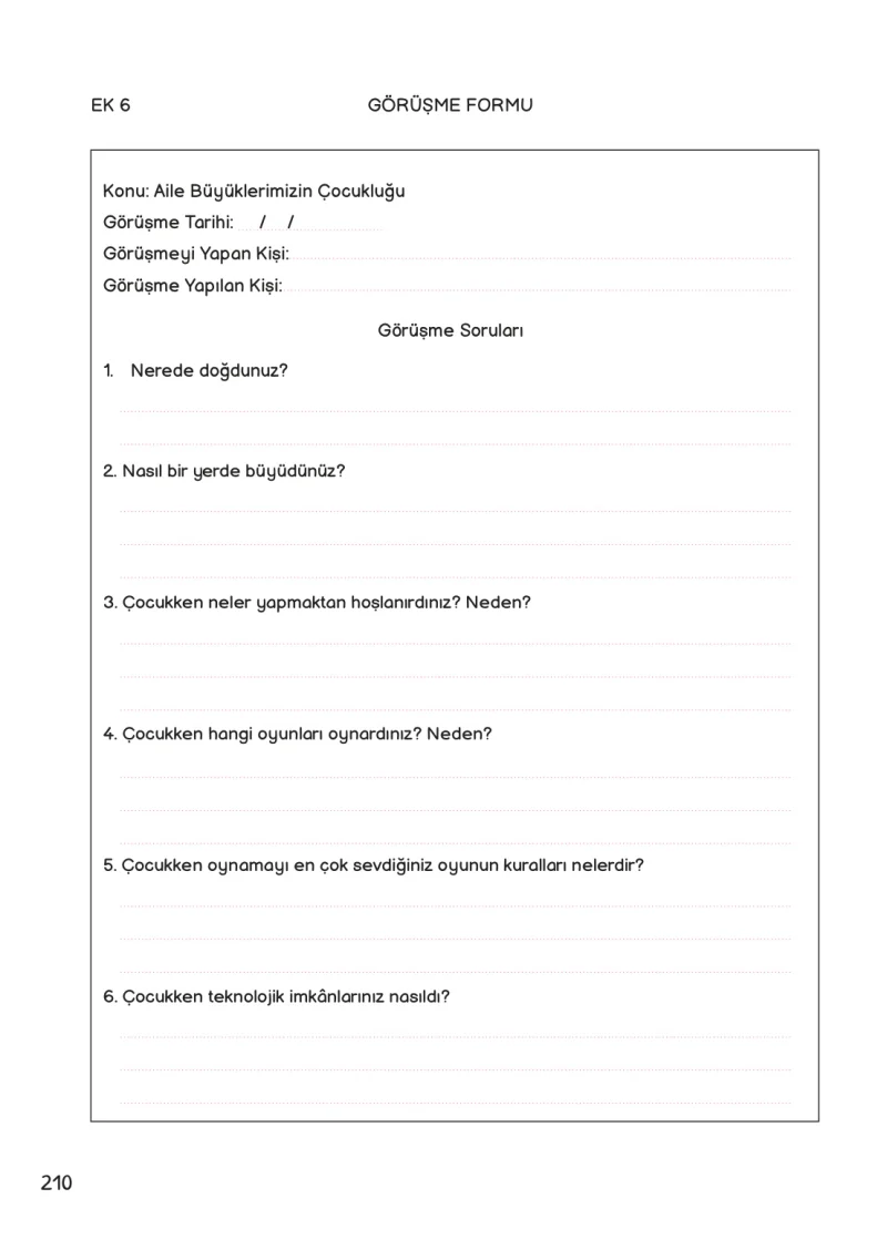 3. Sınıf Hayat Bilgisi Ders Kitabı Cevapları Meb Yayınları 1 Sayfa 210