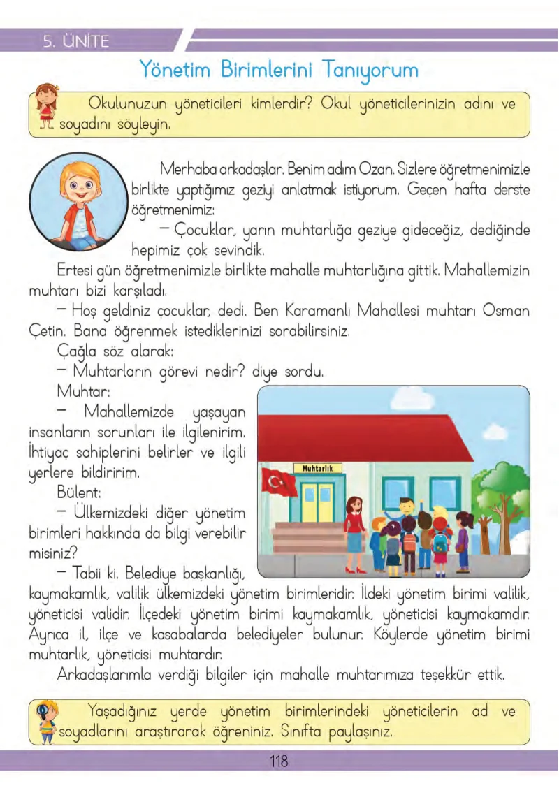 3. Sınıf Hayat Bilgisi Ders Kitabı Cevapları Meb Yayınları 2 Sayfa 118