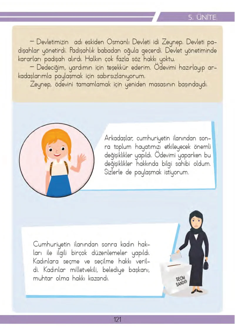 3. Sınıf Hayat Bilgisi Ders Kitabı Cevapları Meb Yayınları 2 Sayfa 121