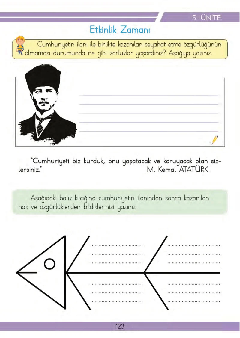 3. Sınıf Hayat Bilgisi Ders Kitabı Cevapları Meb Yayınları 2 Sayfa 123