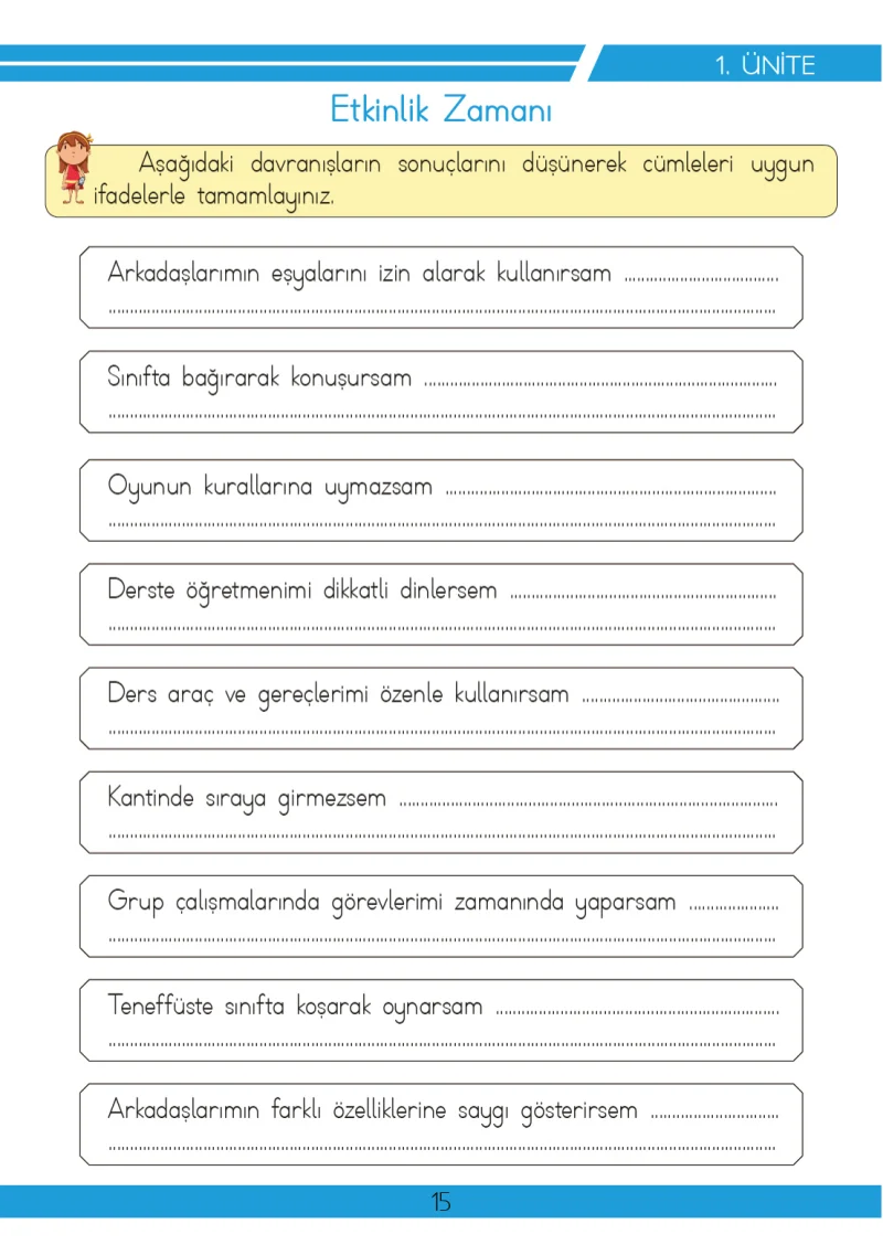 3. Sınıf Hayat Bilgisi Ders Kitabı Cevapları Meb Yayınları 2 Sayfa 15