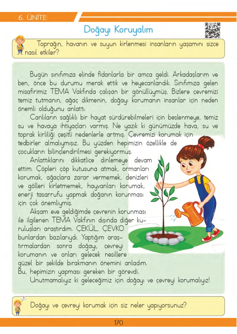 3. Sınıf Hayat Bilgisi Ders Kitabı Cevapları Meb Yayınları 2 Sayfa 170
