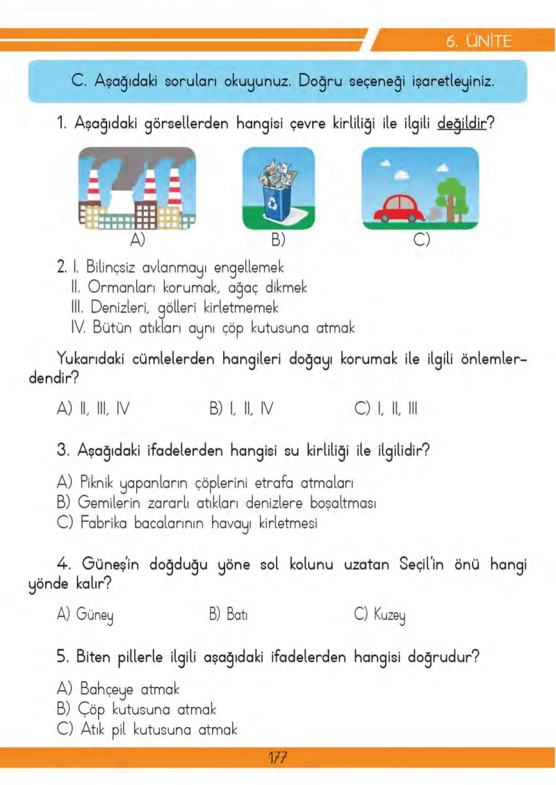 3. Sınıf Hayat Bilgisi Ders Kitabı Cevapları Meb Yayınları 2 Sayfa 177