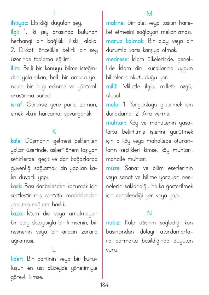 3. Sınıf Hayat Bilgisi Ders Kitabı Cevapları Meb Yayınları 2 Sayfa 184