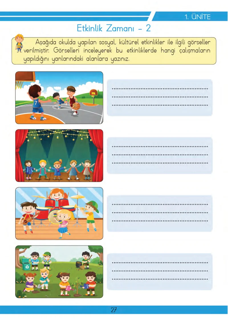 3. Sınıf Hayat Bilgisi Ders Kitabı Cevapları Meb Yayınları 2 Sayfa 27