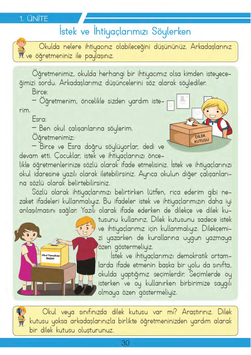 3. Sınıf Hayat Bilgisi Ders Kitabı Cevapları Meb Yayınları 2 Sayfa 30