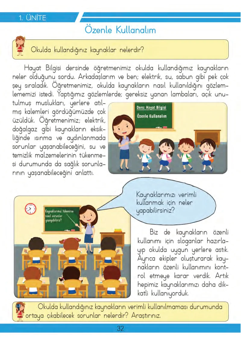 3. Sınıf Hayat Bilgisi Ders Kitabı Cevapları Meb Yayınları 2 Sayfa 32