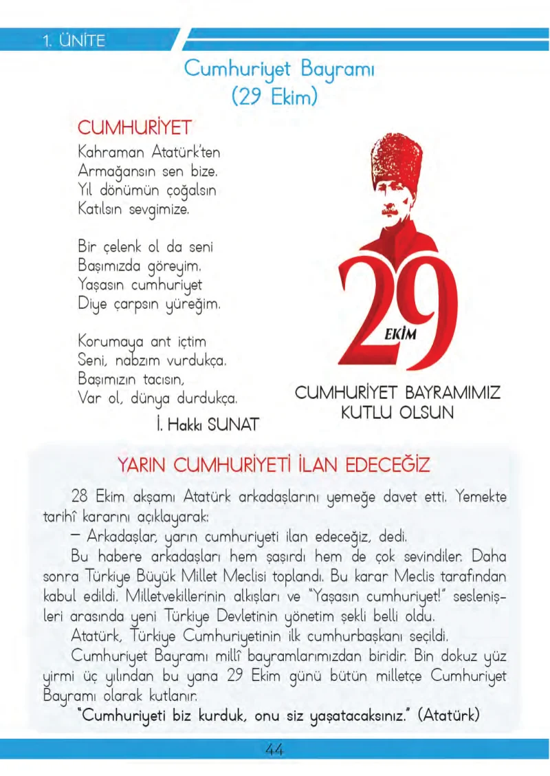 3. Sınıf Hayat Bilgisi Ders Kitabı Cevapları Meb Yayınları 2 Sayfa 44