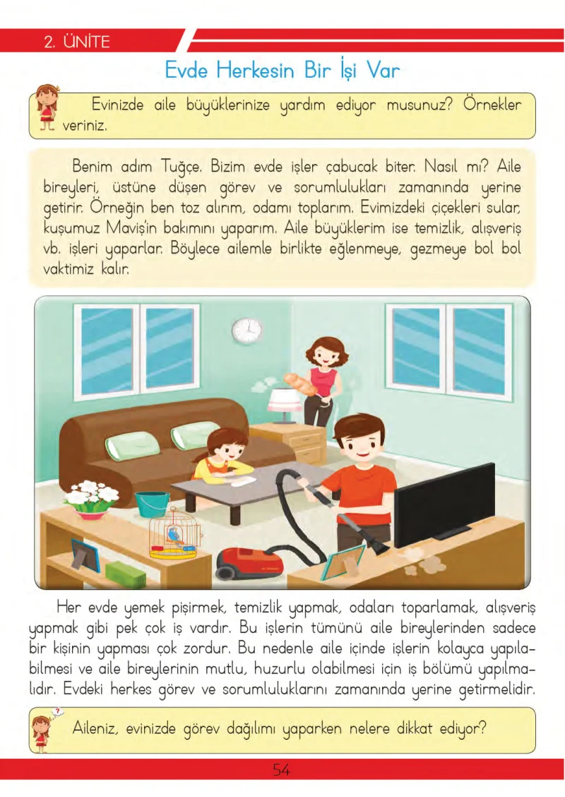 3. Sınıf Hayat Bilgisi Ders Kitabı Cevapları Meb Yayınları 2 Sayfa 54