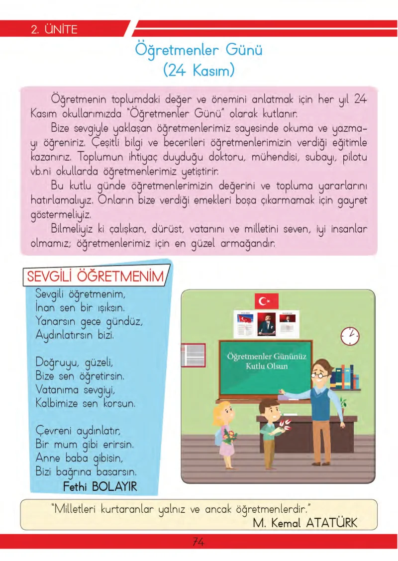 3. Sınıf Hayat Bilgisi Ders Kitabı Cevapları Meb Yayınları 2 Sayfa 74