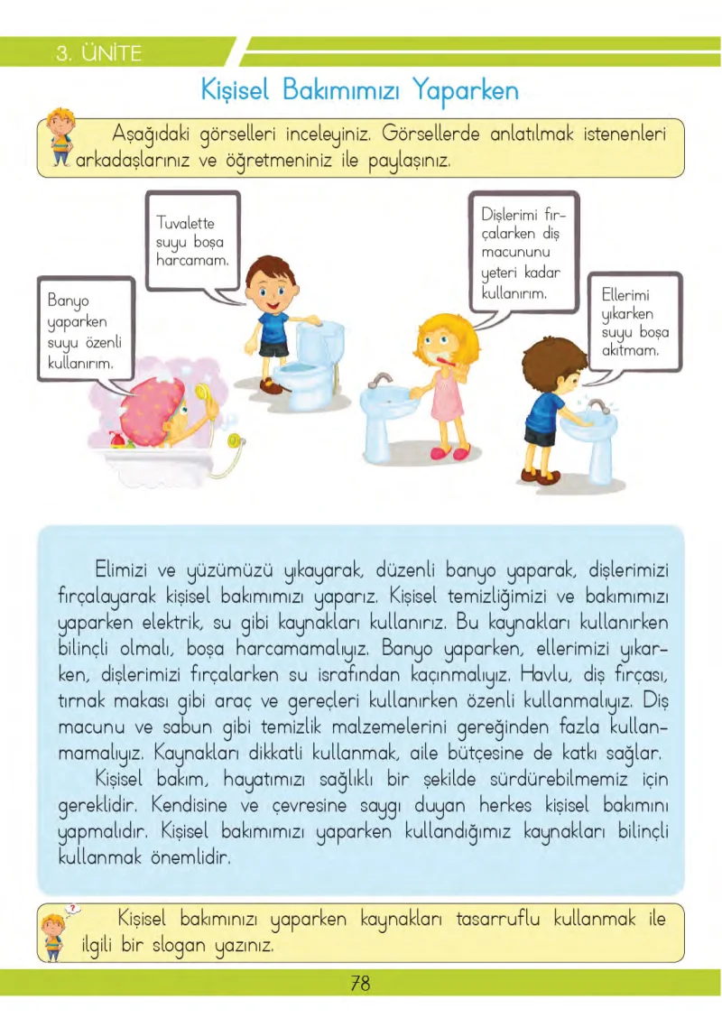 3. Sınıf Hayat Bilgisi Ders Kitabı Cevapları Meb Yayınları 2 Sayfa 78