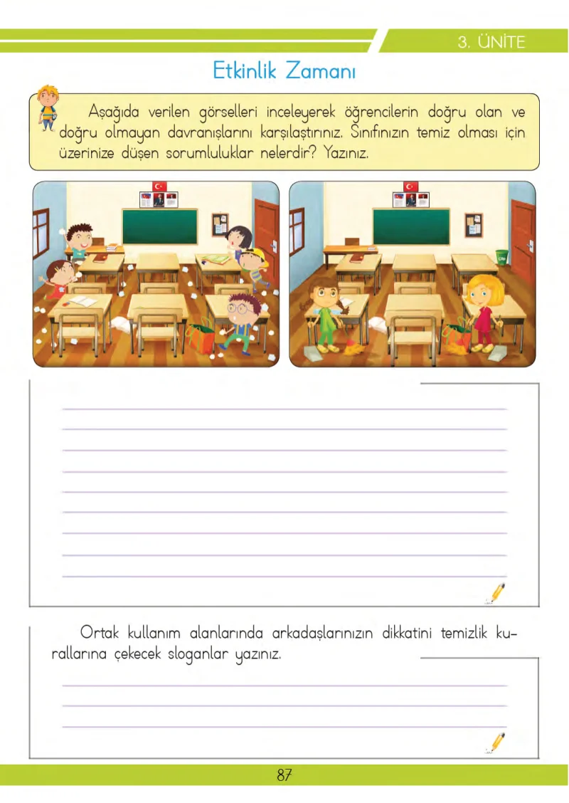 3. Sınıf Hayat Bilgisi Ders Kitabı Cevapları Meb Yayınları 2 Sayfa 87