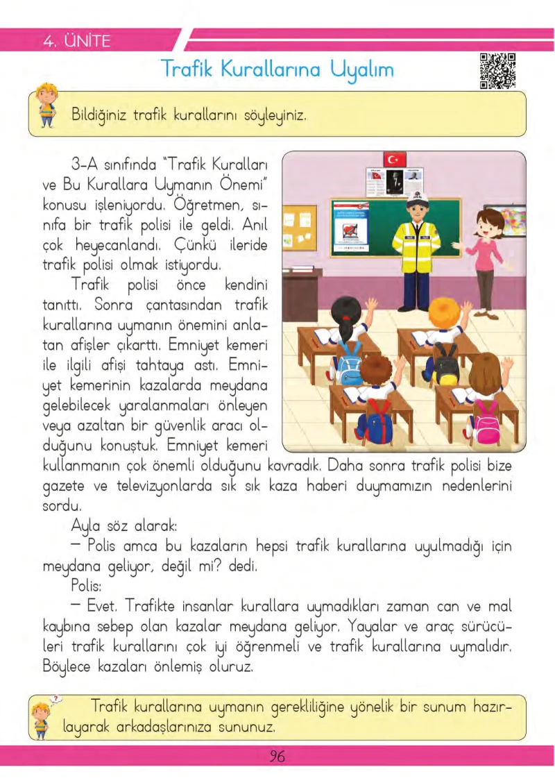 3. Sınıf Hayat Bilgisi Ders Kitabı Cevapları Meb Yayınları 2 Sayfa 96