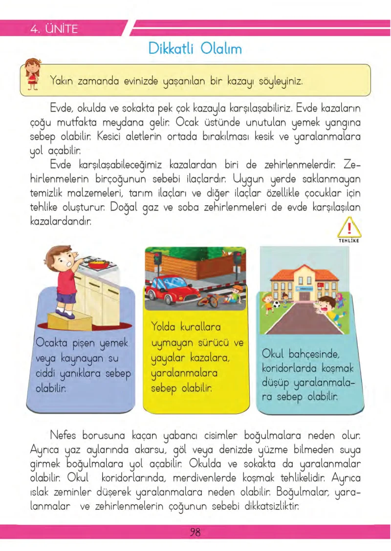 3. Sınıf Hayat Bilgisi Ders Kitabı Cevapları Meb Yayınları 2 Sayfa 98