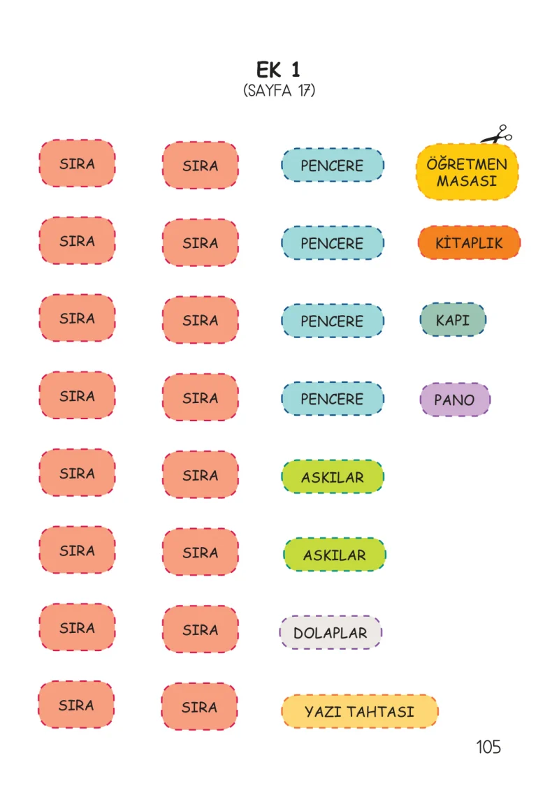 3. Sınıf Hayat Bilgisi Ders Kitabı Cevapları Meb Yayınları Çalışma Kitabı 1. Kitap Sayfa 105