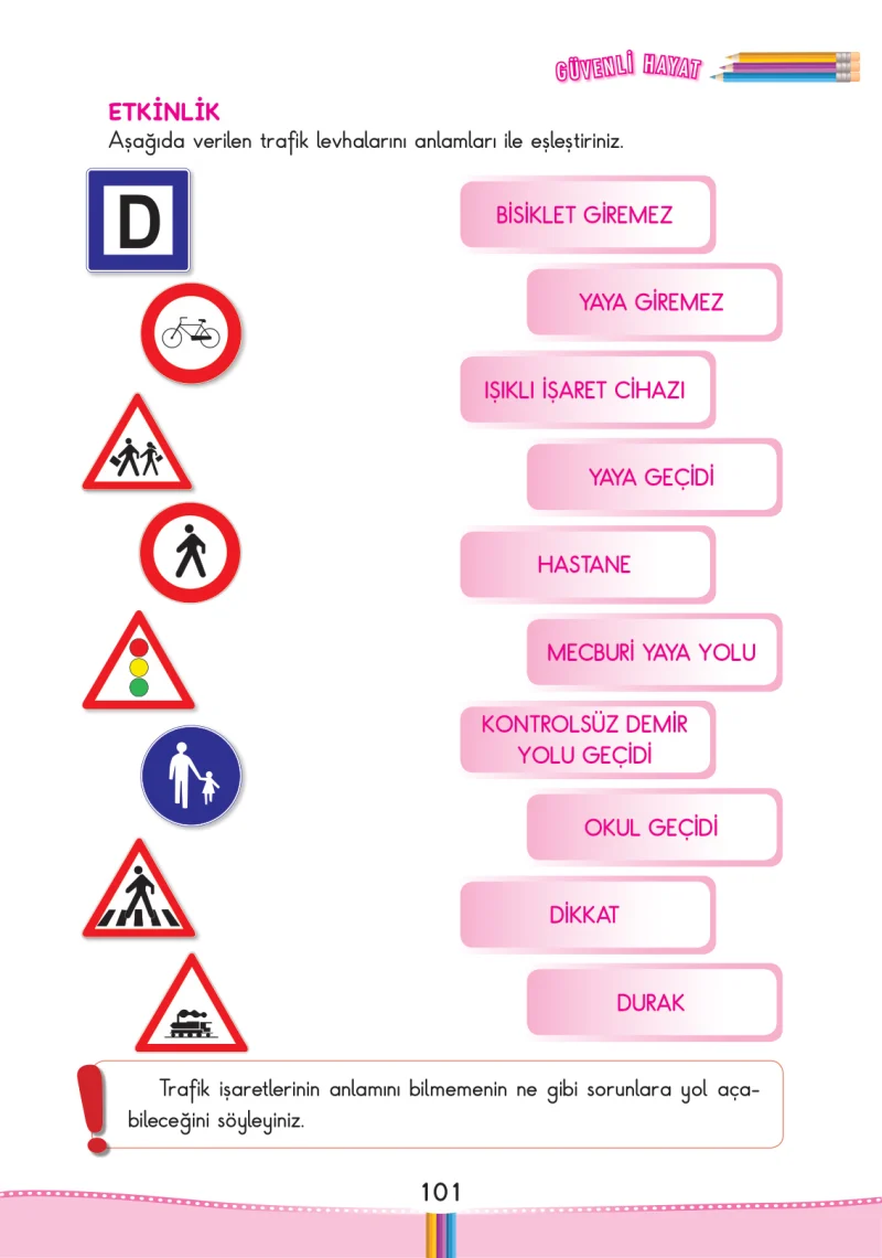 3. Sınıf Hayat Bilgisi Ders Kitabı Cevapları Pasifik Yayınları Sayfa 101