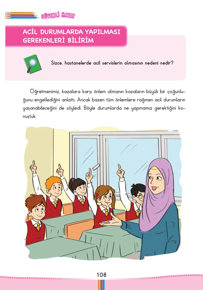 3. Sınıf Hayat Bilgisi Ders Kitabı Cevapları Pasifik Yayınları Sayfa 108