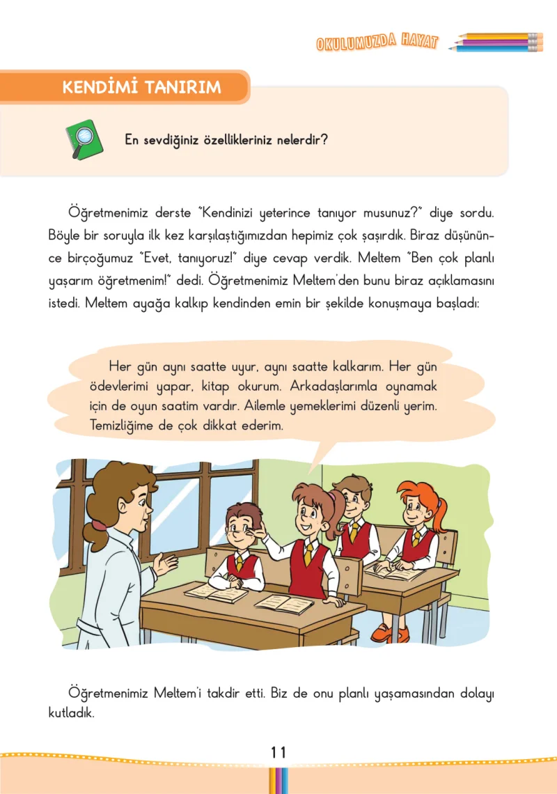 3. Sınıf Hayat Bilgisi Ders Kitabı Cevapları Pasifik Yayınları Sayfa 11