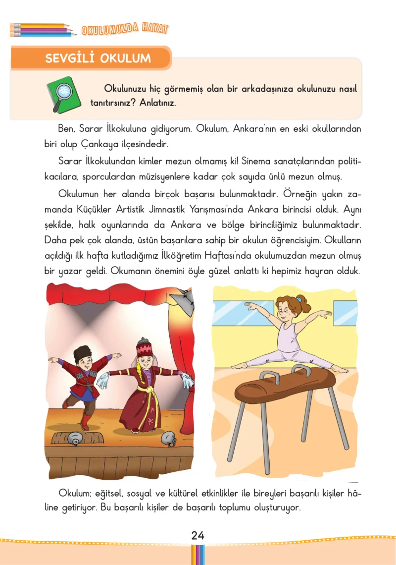 3. Sınıf Hayat Bilgisi Ders Kitabı Cevapları Pasifik Yayınları Sayfa 24