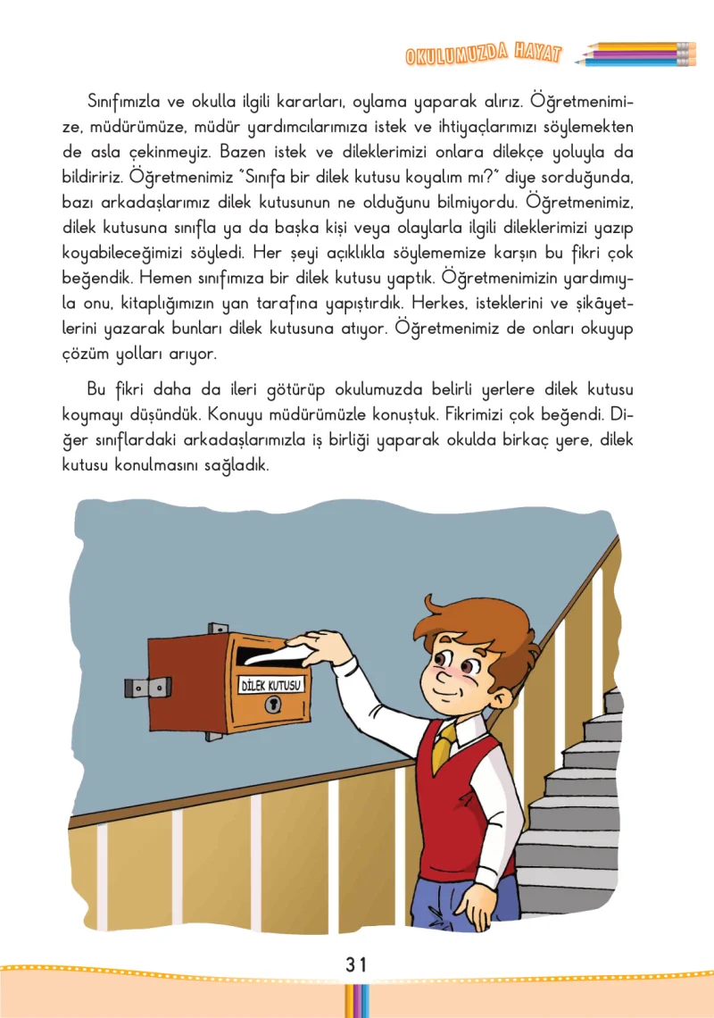 3. Sınıf Hayat Bilgisi Ders Kitabı Cevapları Pasifik Yayınları Sayfa 31
