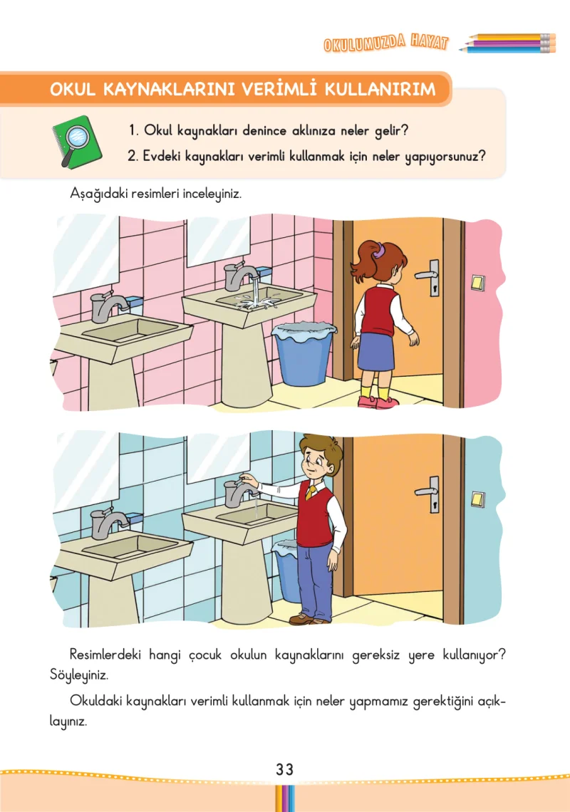 3. Sınıf Hayat Bilgisi Ders Kitabı Cevapları Pasifik Yayınları Sayfa 33