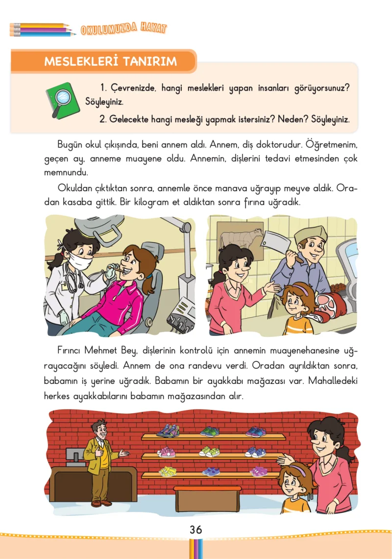 3. Sınıf Hayat Bilgisi Ders Kitabı Cevapları Pasifik Yayınları Sayfa 36