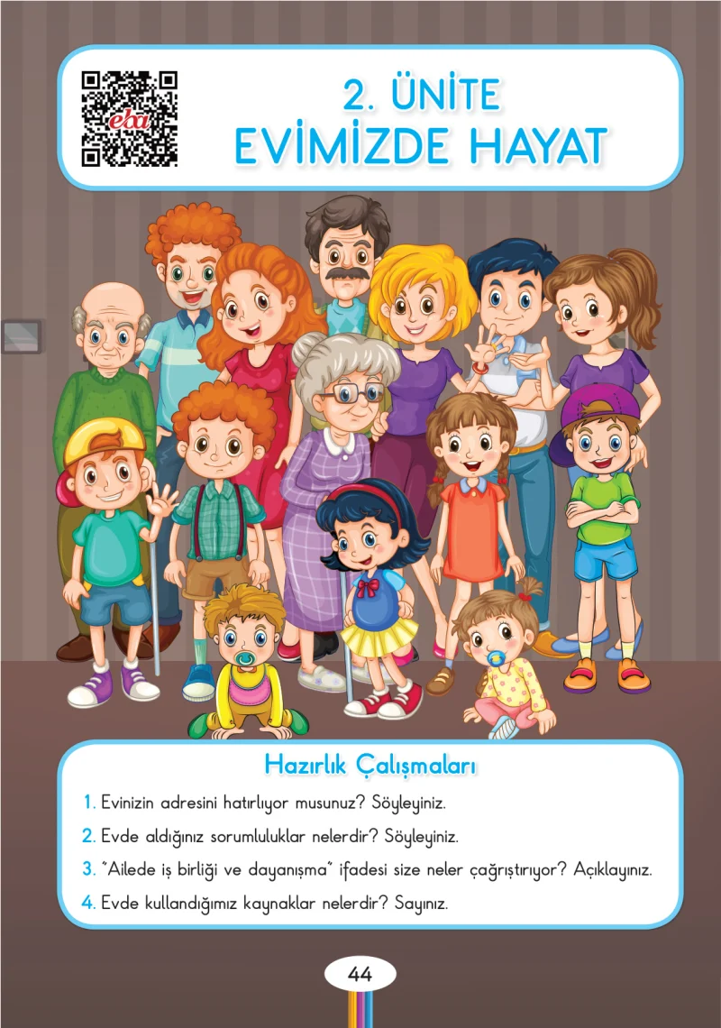 3. Sınıf Hayat Bilgisi Ders Kitabı Cevapları Pasifik Yayınları Sayfa 44