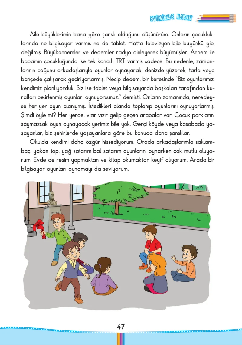 3. Sınıf Hayat Bilgisi Ders Kitabı Cevapları Pasifik Yayınları Sayfa 47