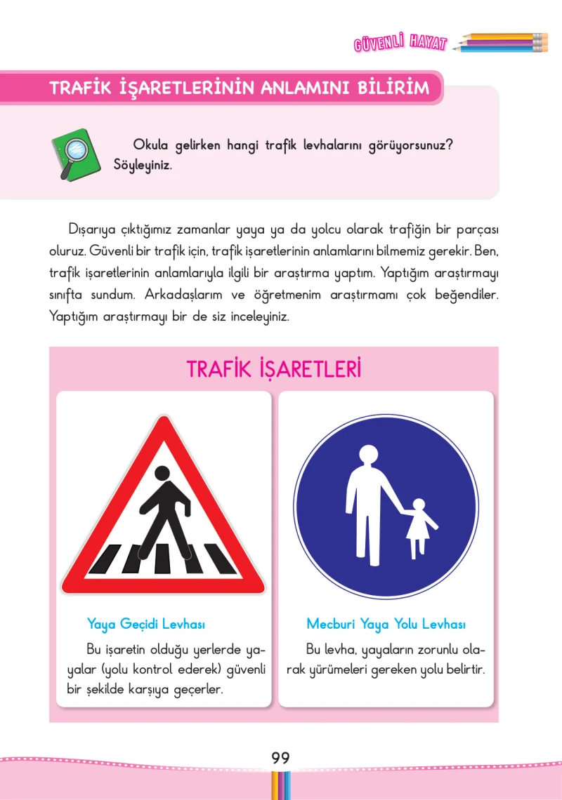 3. Sınıf Hayat Bilgisi Ders Kitabı Cevapları Pasifik Yayınları Sayfa 99