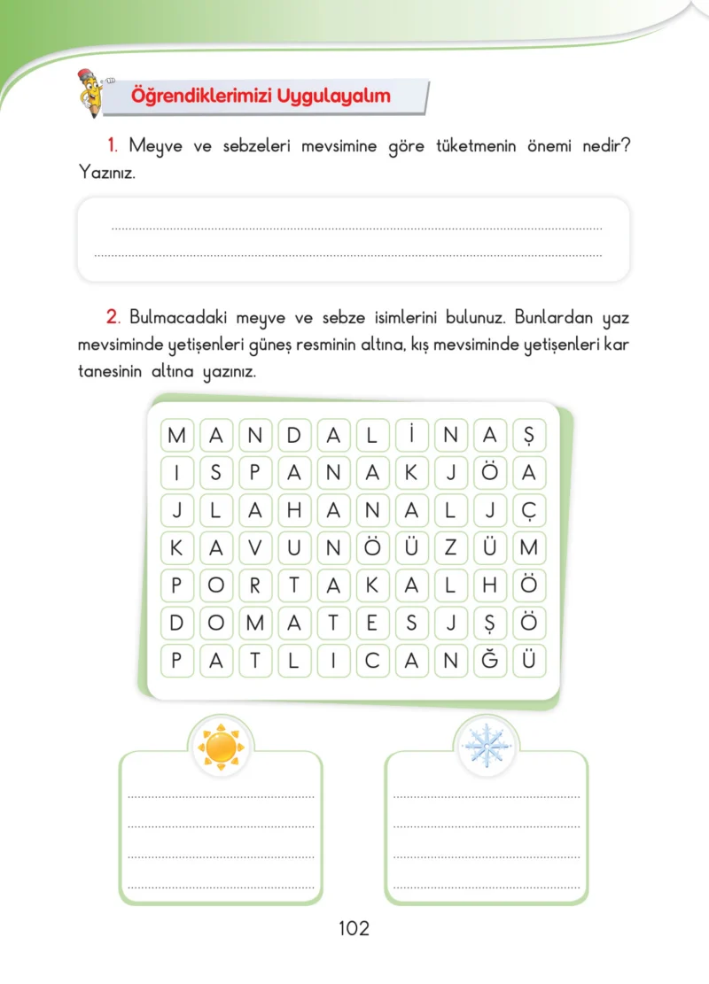 3. Sınıf Hayat Bilgisi Ders Kitabı Cevapları SDR İpekyolu Yayınları Sayfa 102