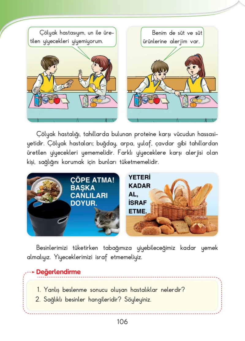3. Sınıf Hayat Bilgisi Ders Kitabı Cevapları SDR İpekyolu Yayınları Sayfa 106