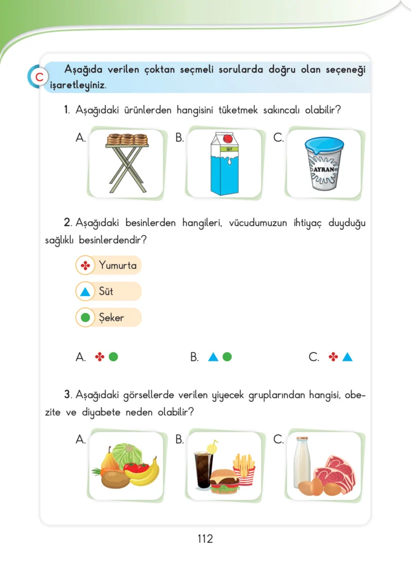 3. Sınıf Hayat Bilgisi Ders Kitabı Cevapları SDR İpekyolu Yayınları Sayfa 112