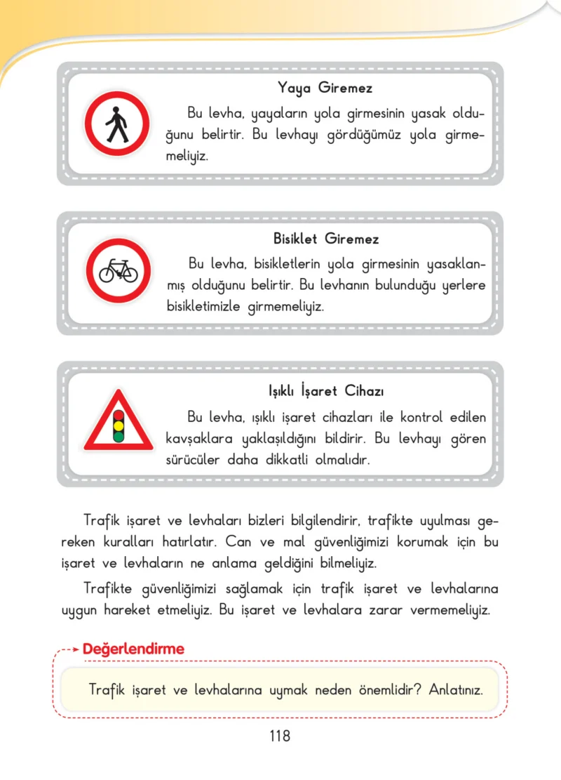 3. Sınıf Hayat Bilgisi Ders Kitabı Cevapları SDR İpekyolu Yayınları Sayfa 118