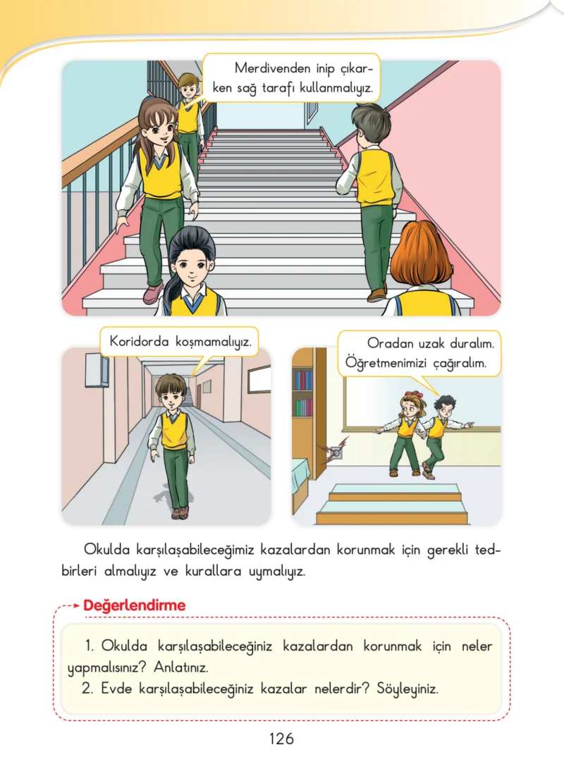 3. Sınıf Hayat Bilgisi Ders Kitabı Cevapları SDR İpekyolu Yayınları Sayfa 126