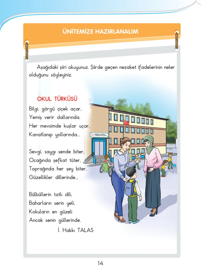 3. Sınıf Hayat Bilgisi Ders Kitabı Cevapları SDR İpekyolu Yayınları Sayfa 14