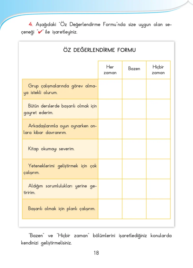 3. Sınıf Hayat Bilgisi Ders Kitabı Cevapları SDR İpekyolu Yayınları Sayfa 18